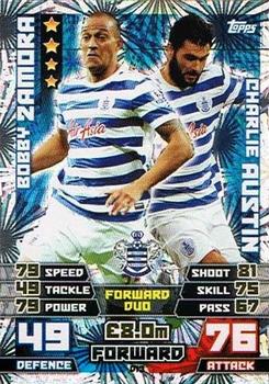 2014-15 Topps Match Attax Premier League Extra - Duo Cards #D13 Bobby Zamora / Charlie Austin Front