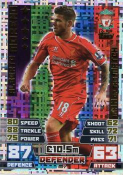 2014-15 Topps Match Attax Premier League Extra - Man of the Match #M17 Alberto Moreno Front