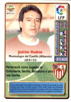 1996-97 Mundicromo Sport Las Fichas de La Liga - Ultima Hora III #236b Rubio Back