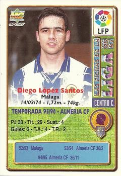 1996-97 Mundicromo Sport Las Fichas de La Liga - Ultima Hora III #356 Diego Back