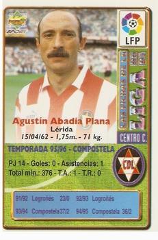 1996-97 Mundicromo Sport Las Fichas de La Liga - Ultima Hora III #377 Abadia Back