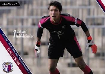 2018 J. League Official Trading Cards Team Edition Memorabilia Cerezo Osaka #2 Takumi Nagaishi Front