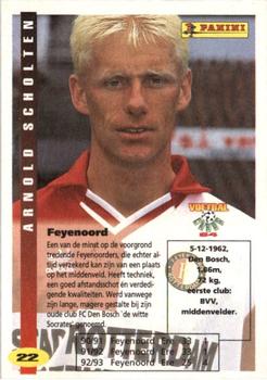 1994 Panini Voetbal Cards #22 Arnold Scholten Back