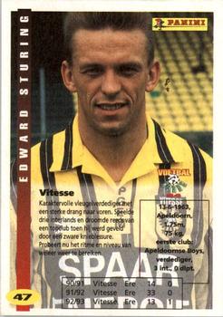 1994 Panini Voetbal Cards #47 Edward Sturing Back