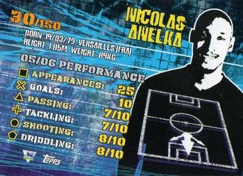 2007 Topps Premier Gold #30 Nicolas Anelka Back