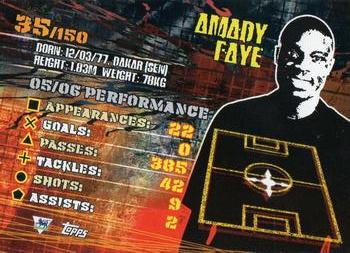 2007 Topps Premier Gold #35 Amdy Faye Back
