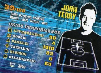 2007 Topps Premier Gold #39 John Terry Back