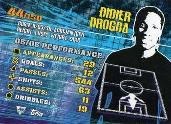 2007 Topps Premier Gold #44 Didier Drogba Back