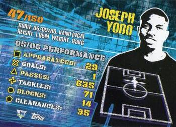 2007 Topps Premier Gold #47 Joseph Yobo Back
