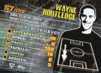 2007 Topps Premier Gold #57 Wayne Routledge Back