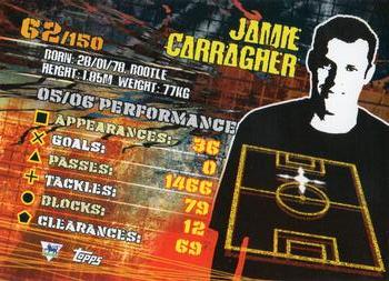 2007 Topps Premier Gold #62 Jamie Carragher Back