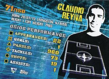 2007 Topps Premier Gold #71 Claudio Reyna Back