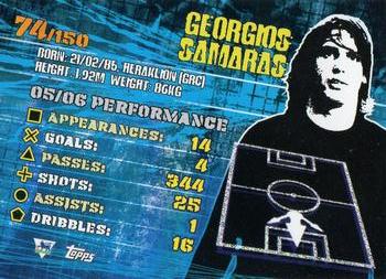 2007 Topps Premier Gold #74 Georgios Samaras Back