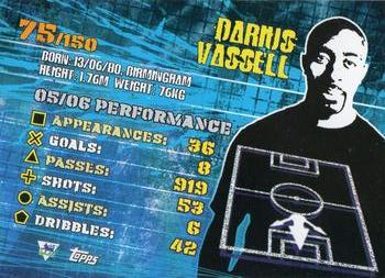 2007 Topps Premier Gold #75 Darius Vassell Back