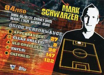 2007 Topps Premier Gold #84 Mark Schwarzer Back