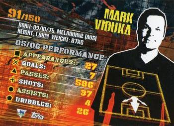 2007 Topps Premier Gold #91 Mark Viduka Back
