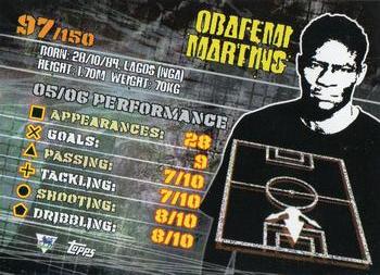 2007 Topps Premier Gold #97 Obafemi Martins Back