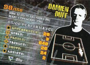 2007 Topps Premier Gold #98 Damien Duff Back
