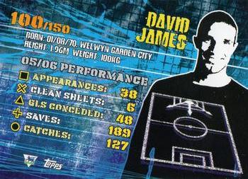 2007 Topps Premier Gold #100 David James Back