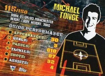 2007 Topps Premier Gold #115 Michael Tonge Back