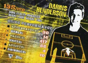 2007 Topps Premier Gold #135 Darius Henderson Back
