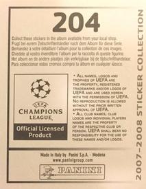 2007-08 Panini UEFA Champions League Stickers #204 Xabi Alonso Back