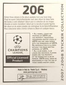 2007-08 Panini Champions League Stickers #206 Momo Sissoko Back
