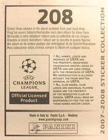 2007-08 Panini UEFA Champions League Stickers #208 Andriy Voronin Back