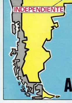 1975-76 Panini Football Clubs Stickers #12 Map of Argentina Front