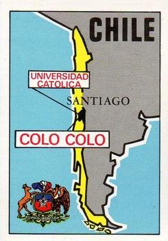 1975-76 Panini Football Clubs Stickers #60 Map of Chile Front