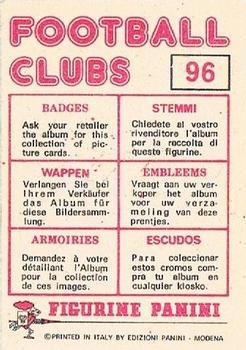 1975-76 Panini Football Clubs Stickers #96 Club Badge Back