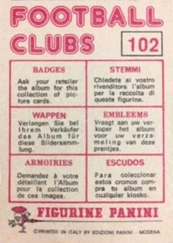 1975-76 Panini Football Clubs Stickers #102 Map of Spain Back