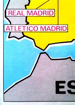 1975-76 Panini Football Clubs Stickers #104 Map of Spain Front