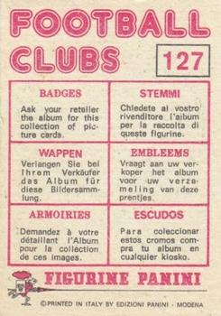 1975-76 Panini Football Clubs Stickers #127 Club Badge Back
