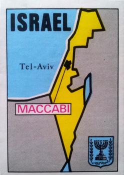 1975-76 Panini Football Clubs Stickers #145 Map of Israel Front