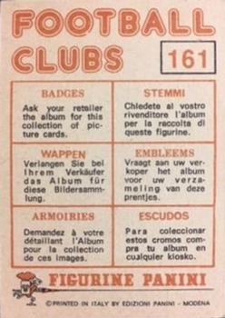 1975-76 Panini Football Clubs Stickers #161 Association Badge Back