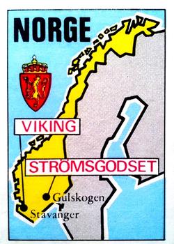 1975-76 Panini Football Clubs Stickers #206 Map of Norway Front