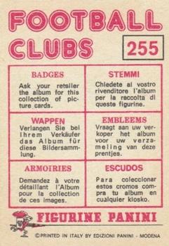 1975-76 Panini Football Clubs Stickers #255 Celtic Club Badge Back
