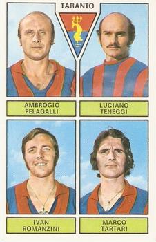 1971-72 Panini Calciatori #458 Ambrogio Pelagalli / Luciano Teneggi / Ivan Romanzini / Marco Tartari Front