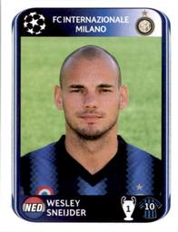 2010-11 Panini UEFA Champions League Stickers #18 Wesley Sneijder Front