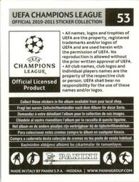 2010-11 Panini UEFA Champions League Stickers #53 Jermain Defoe Back