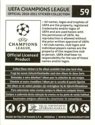 2010-11 Panini UEFA Champions League Stickers #59 Dwight Tiendalli Back