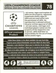 2010-11 Panini UEFA Champions League Stickers #78 Dejan Lovren Back