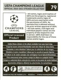 2010-11 Panini UEFA Champions League Stickers #79 Maxime Gonalons Back