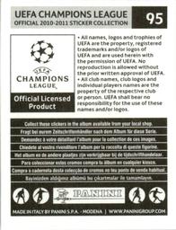 2010-11 Panini UEFA Champions League Stickers #95 Maxi Pereira Back