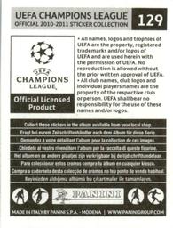 2010-11 Panini UEFA Champions League Stickers #129 Bevan Fransman Back