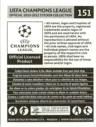 2010-11 Panini UEFA Champions League Stickers #151 Nani Back