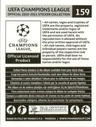 2010-11 Panini UEFA Champions League Stickers #159 Cesar Sanchez Back