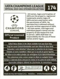 2010-11 Panini UEFA Champions League Stickers #174 Aritz Aduriz Back