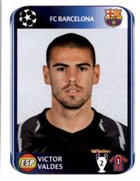 2010-11 Panini UEFA Champions League Stickers #210 Victor Valdes Front